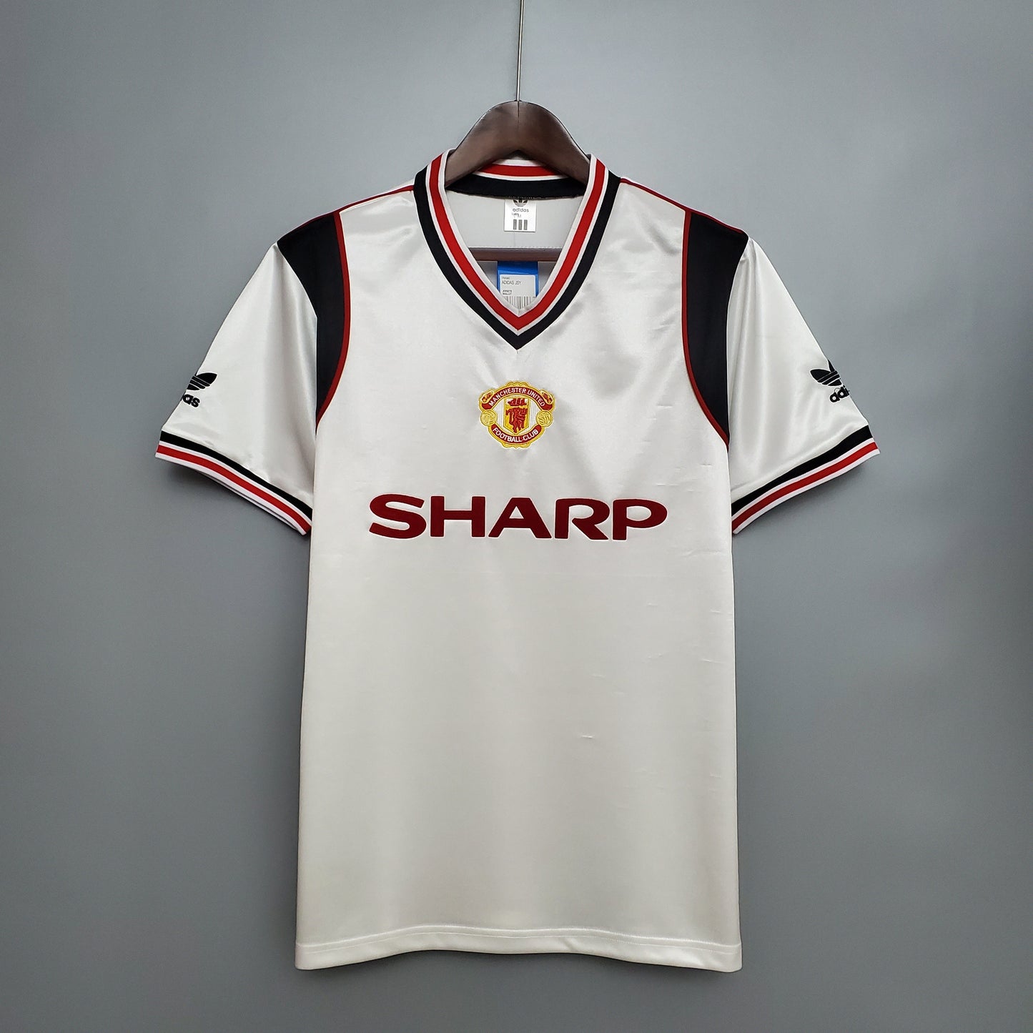 Retro Manchester United White Kit 1985