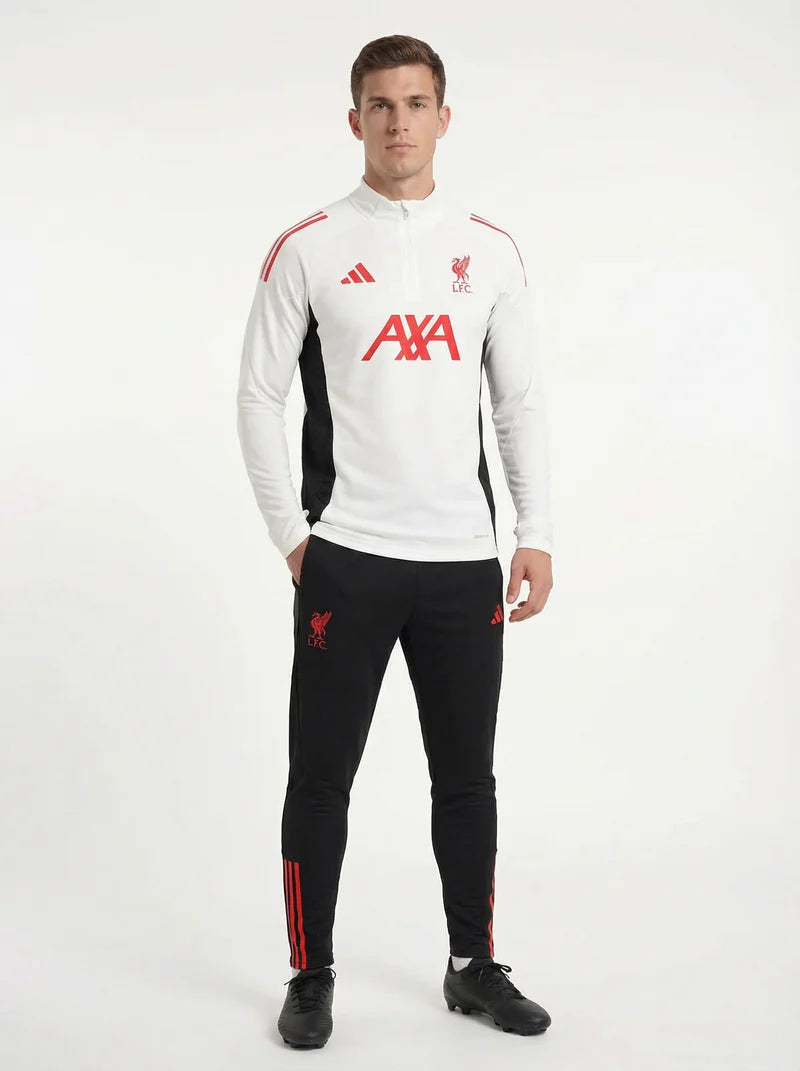2025/2026 LIVERPOOL WHITE AND BLACK X RED TRACKSUIT