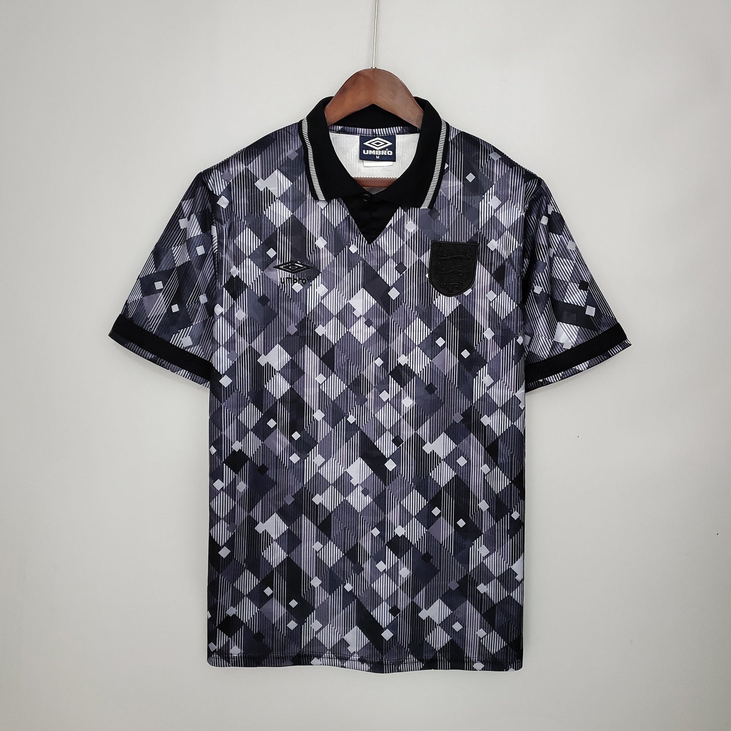 Retro England Away Black Kit 1990