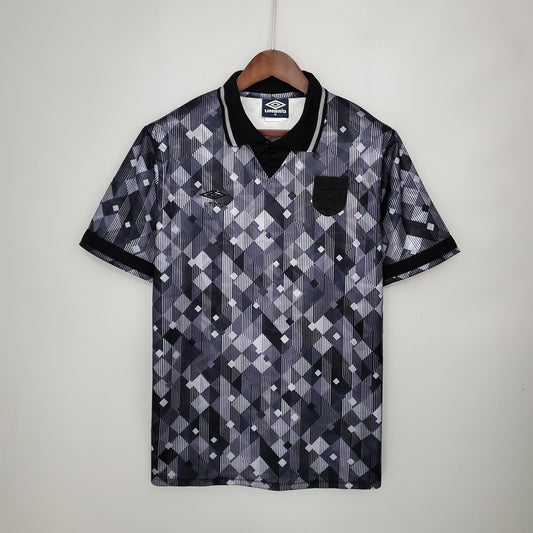 Retro England Away Black Kit 1990