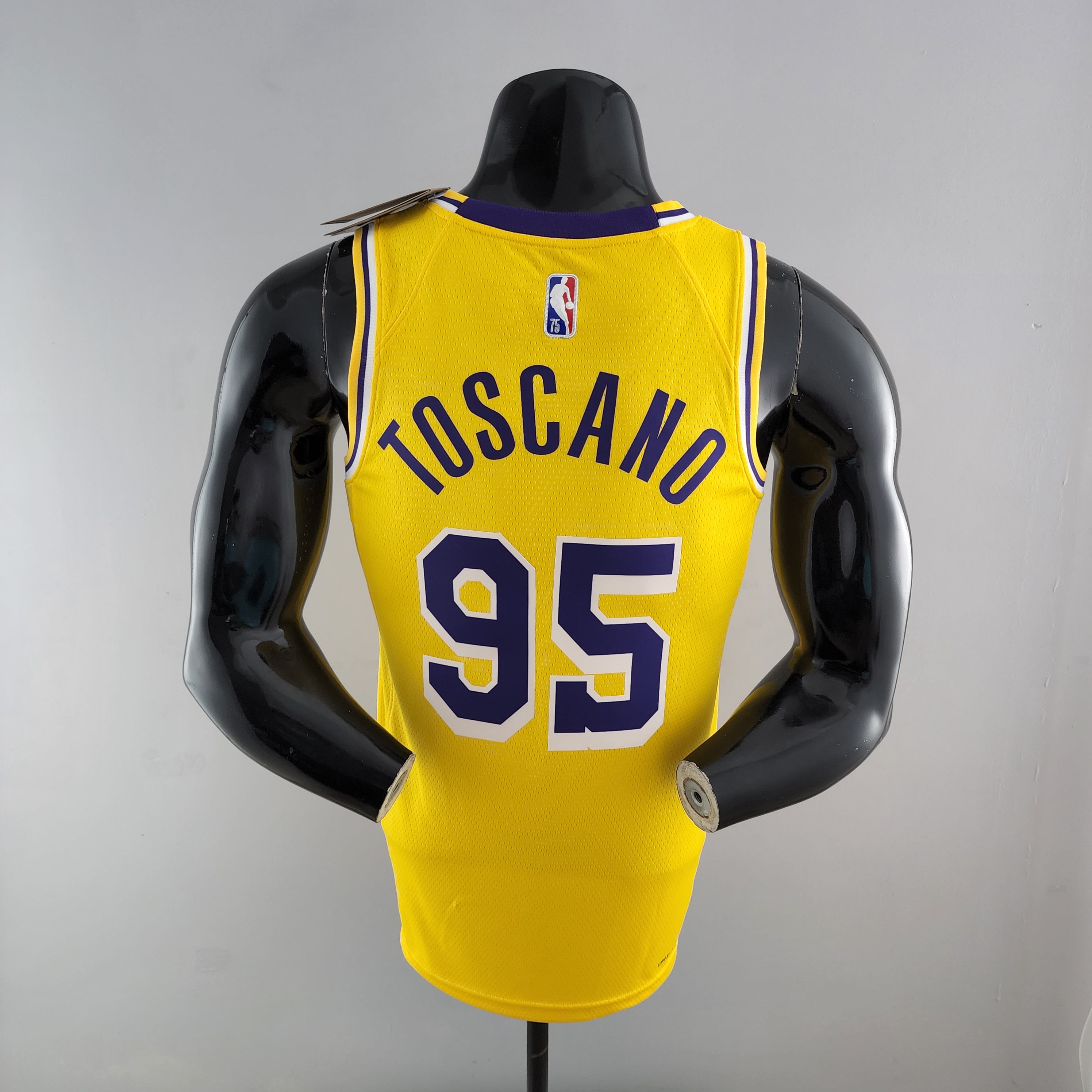 Los Angeles Lakers Yellow Jersey #95 Juan Toscano-Anderson