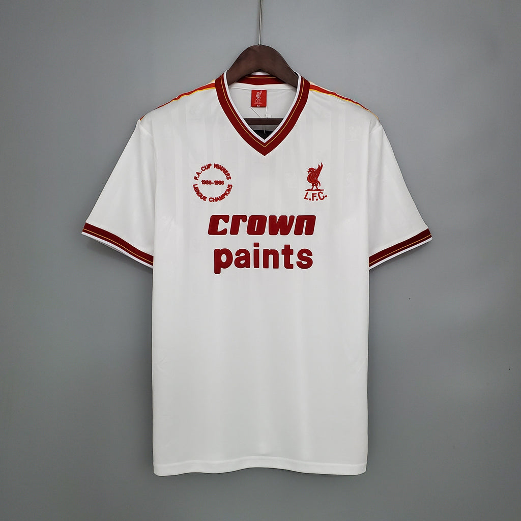Retro Liverpool Away White Kit 85/86
