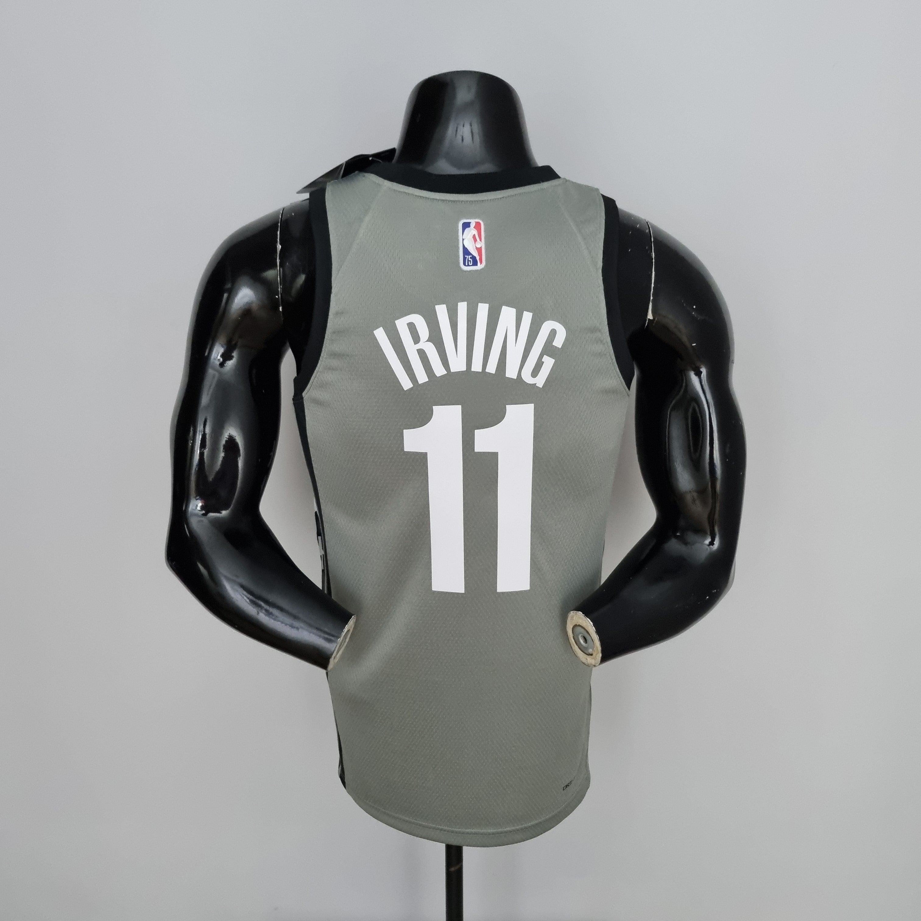 Brooklyn Nets Dark Grey Jersey #11 Kyrie Irving