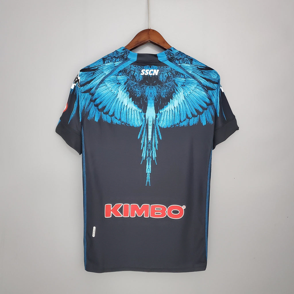 Napoli Black Blue Kappa × Marcelo Burlon Jersey 21/22