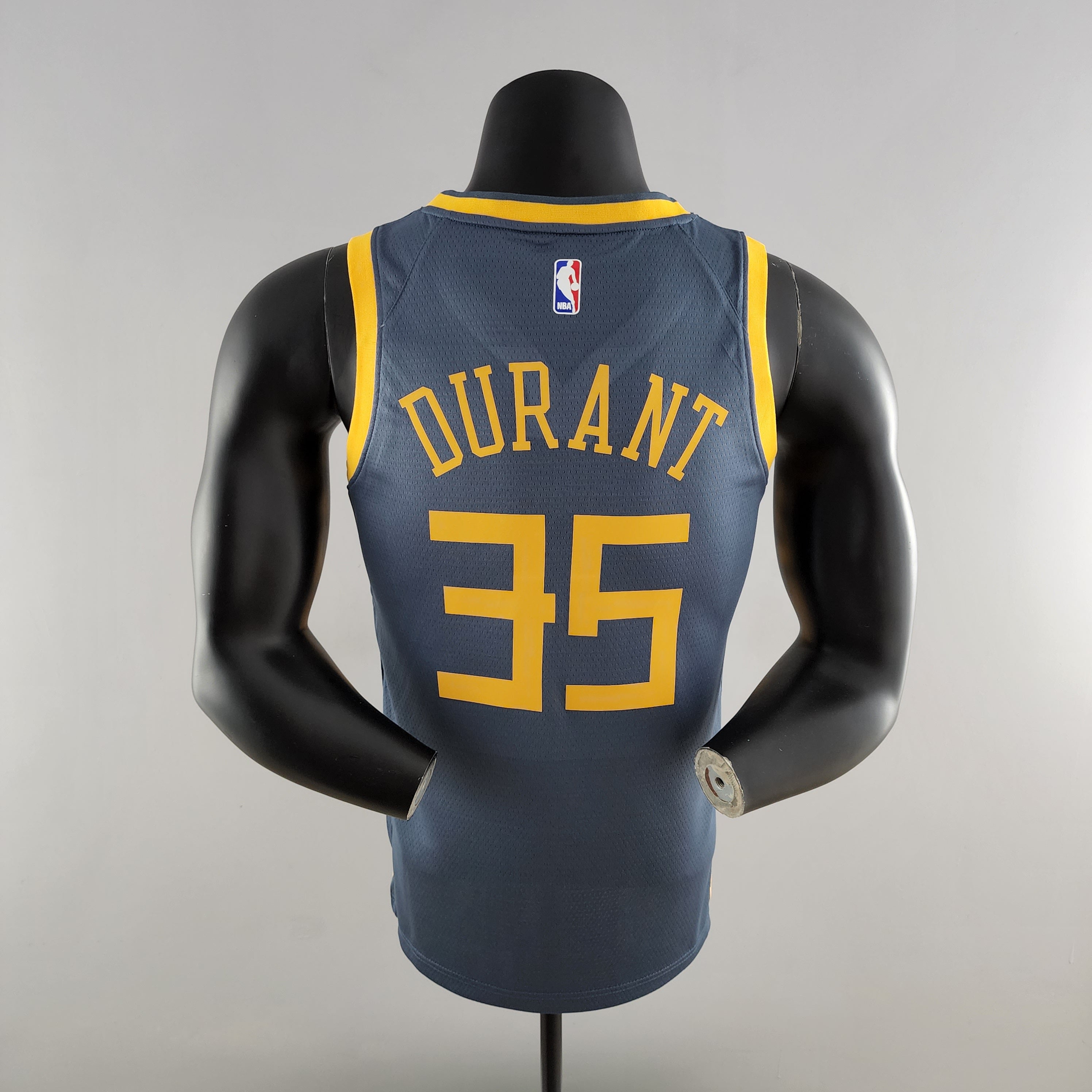 Golden State Warriors Grey And Gold Jersey #35 Kevin Durant