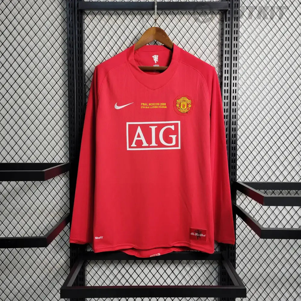 Manchester United 07/08 Home Long Sleeve